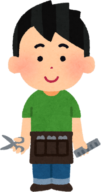 Illustration of a Boy Dreaming of Being a Barber